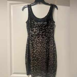 Bebe Animal Print Mini Dress -